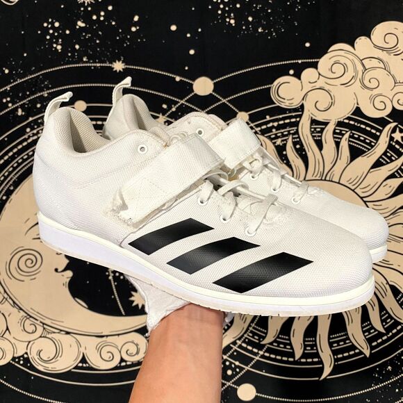 Adidas Powerlift 4 BC0347 Athletic Sneaker Men\'s 12 White Canvas Training Sports main image 7